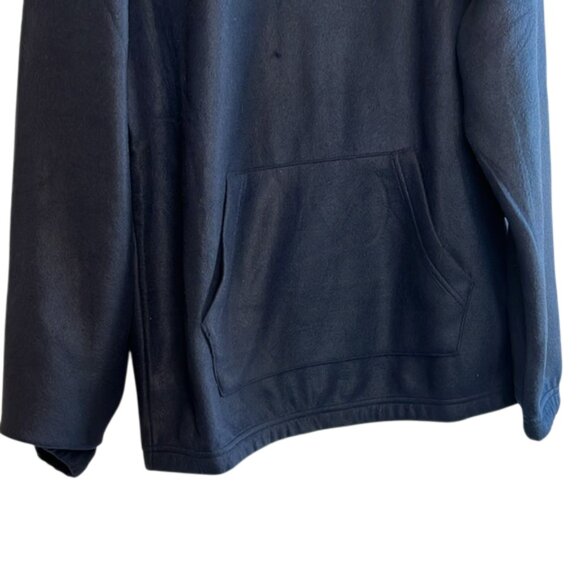 Lazer Lazer Men's Polar Fleece Navy Blue Pullover Hoodie, NWT! - Picture 4 of 6